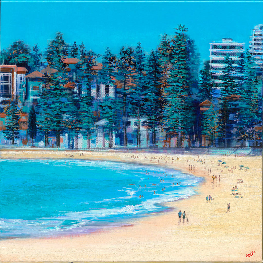 Manly beach painting