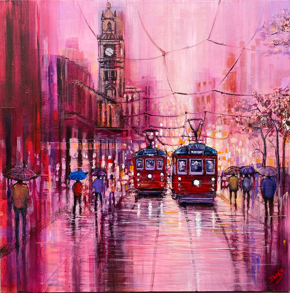 Melbourne tram painting