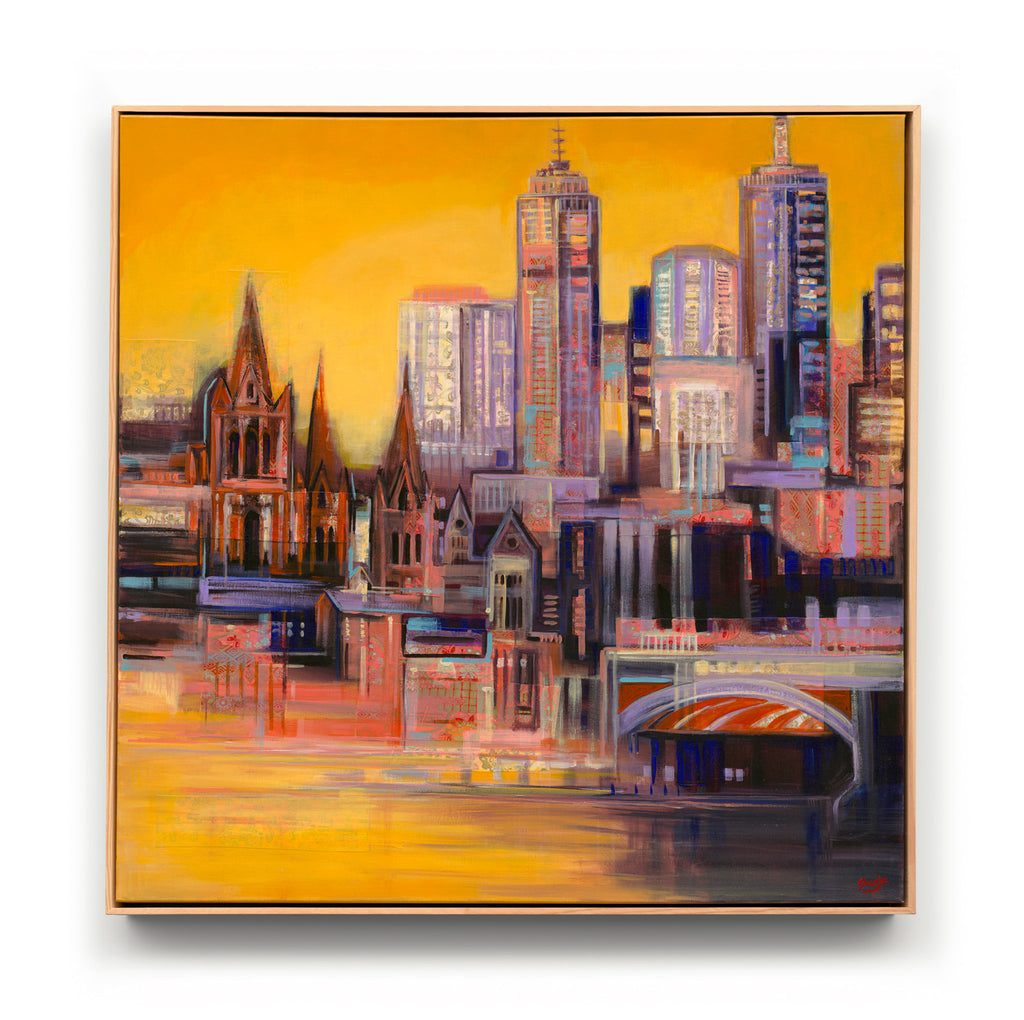 Cityscape painting